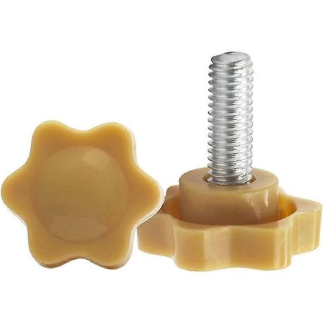 Vis à oreilles moletées à tête plastique M4, tête de 25 mm et longueur de 12 mm (5 pièces), blanches, compatibles avec de nombreuses marques. (1/3)