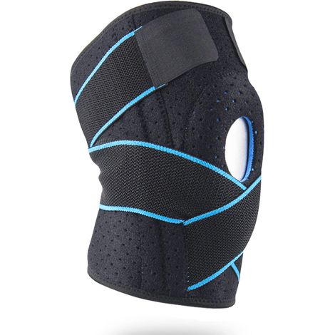 Genouillère Genouillère Rotulienne et Ligamentaire Genouillère Élastique Réglable Genouillère avec Stabilisateurs Latéraux Respirant (1/5)
