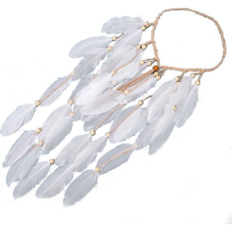 Exquisitos accesorios para el cabello con plumas de pavo real, que combinan a la perfección con la ropa de estilo bohemio, ideales para fiestas y bailes los tocados con atrapasueños crean un estilo ún
