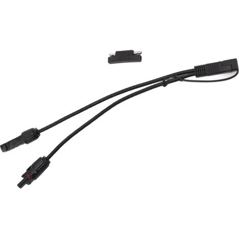 Câble adaptateur panneau solaire 10AWG vers SAE, rallonge solaire SAE 0,35m noir pour automobiles motos (1/5)