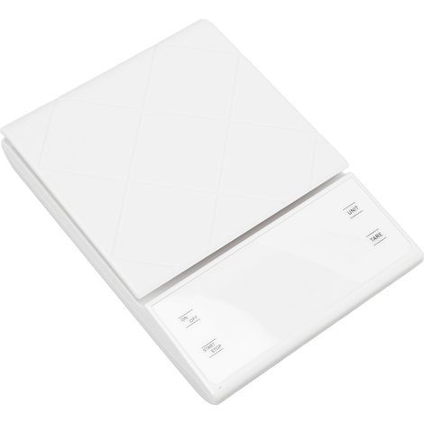 Hochpräzise digitale Küchenwaage (0,1 g), elektronische Waage für Kaffee, Schmuck, Lebensmittel, Schwerkraftmessung, weiß (1/5)