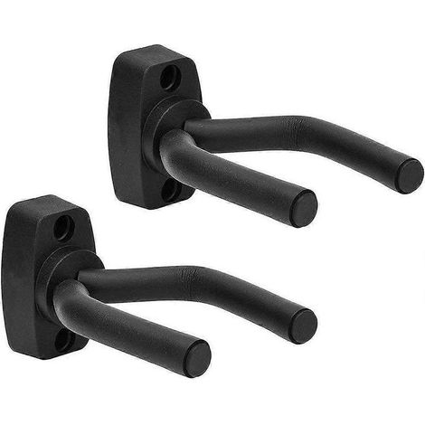 Lot de 2 supports de suspension pour guitare, support mural avec vis (1/5)