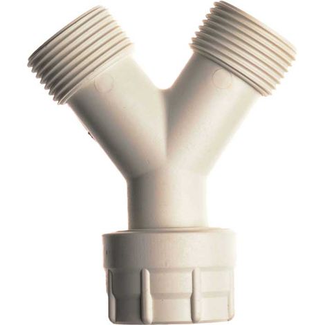 RACCORDO A 3 VIE PER TUBO DI CARICO LAVATRICE E LAVASTOVIGLIE 3/4""M x 3/4""M x 3/4""F