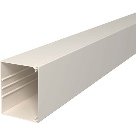 OBO Bettermann Vertr Wand+Deckenkanal m.Obert. 100x130mm,PVC WDK100130CW 2 Stk (1/3)