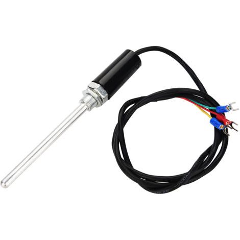 Sonde de température à thermocouple de type PT100 avec câble en acier inoxydable (100 mm)