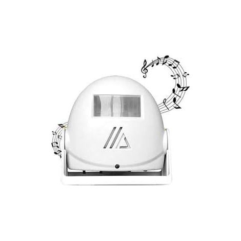 Ej.Life Sonnette sans Fil , Détecteur de Mouvement avec Alarme Sonore pour Porte/Entrée de Porte/Maison et Magasin/Bureau, Alarme de Sécurité (1/5)