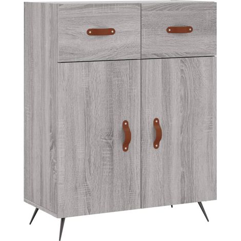 Sideboard Grey Sonoma 69.5x34x90 cm Engineered Wood vidaXL (1/5)