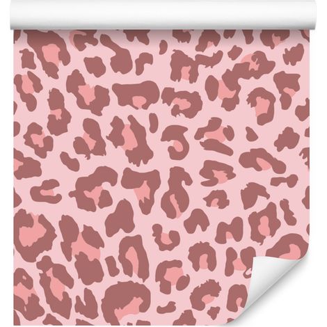 Carta da parati in pelle color oro rosa, corallo e rosso, 50x1000 cm (1/5)