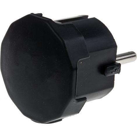 Fiche secteur Mâle Allemagne, 250 V 16A, Montage sur câble, 2P+E ( Prix pour 1 ) (1/2)