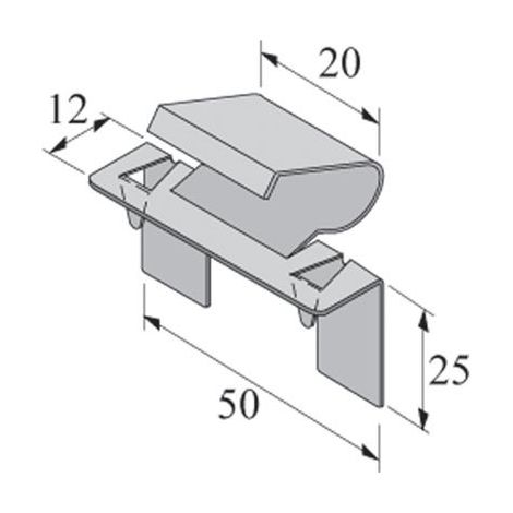 Supporto frontale HETTICH Planfrm - 79690 (1/3)