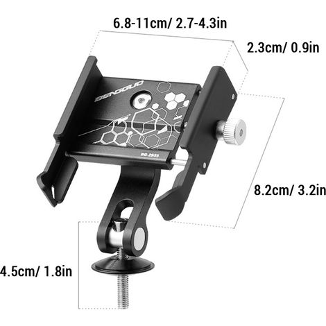 Support téléphone portable, pince rotative smartphone vélo (1/5)