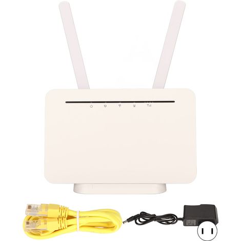 Routeur 4G CPE 300Mbps sans fil WiFi, carte SIM 4G intégrée, plug and play pour smartphones tablettes, prise US 100-240V AC, 50-60Hz (1/5)