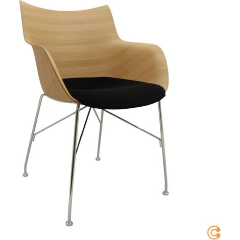 [GEBRAUCHT] B-Ware Kartell Q/Wood Stuhl mit Rollen Bürostuhl Schreibtischstuhl Drehstuhl Bürosessel (1/2)