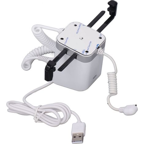 Support antivol avec alarme de sécurité de 95 à 120 dB, fonction de charge, antidérapant et télécommande pour magasins et centres commerciaux (compatible Android).