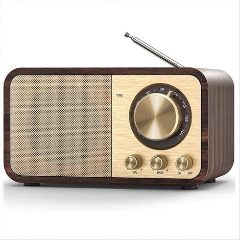 Radio FM avec réception, radio portable Bluetooth avec haut-parleur 5 W, radios vintage rechargeables pour la maison et l'extérieur (1/5)
