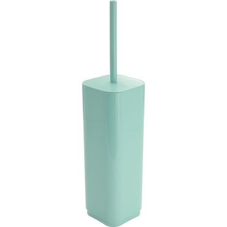 Scopino wc con ciuffo in setole d'appoggio in plastica riciclata 6334 Gedy serie SEVENTY Acquamarina (1/2)