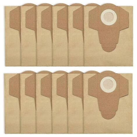 Lot de 12 sacs à poussière de 20 L pour aspirateur Einhell BT-VC 1250S (pièces détachées et accessoires). (1/5)