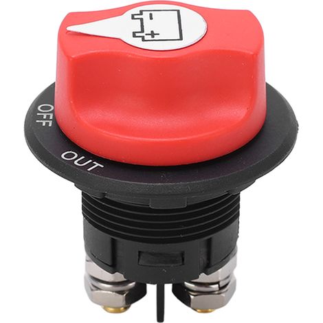 Interrupteur de batterie, coupe-circuit principal, sectionneur de déconnexion pour camping-car, yacht, fourgon, camion et caravane (1/5)