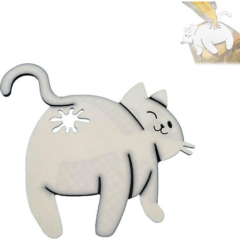 Grande pince à pain en forme de fesses de chat - Hermétique et réutilisable, idéale pour les pains et les sachets de snacks, accessoire de cuisine et cadeau parfait pour les amoureux des chats. (1/5)