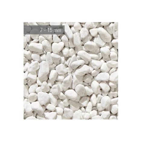 GR.ZANDOBBIO Ciottoli Bianchi Marmo Carrara 7/15mm 25Kg
