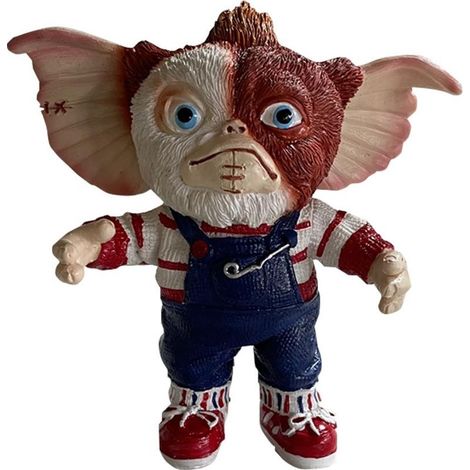 Horrorfilm-Puppe, künstliche Dekoration, Harzornament für Büro, Garten, Wohnzimmer, Schlafzimmer. (1/5)
