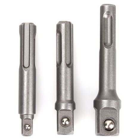GDHZS-Jeu d'adaptateurs pour douilles 3 pièces - hexagonal sur carré pour perceuses, douilles, visseuses et porte-embouts, 1/4, 3/8, 1/2 pouce (1/5)