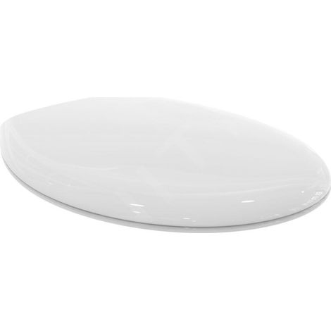 Ideal Standard – Abattant WC SoftClose en plastique blanc – WrapOver 365x445mm – Fixation 155mm – W303201 (1/6)