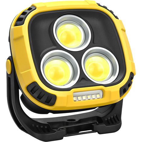 Linterna de trabajo LED magnética recargable, impermeable y portátil, ideal para la reparación de automóviles, obras de construcción y emergencias. (1/4)