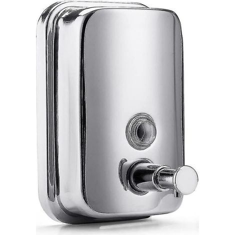 Wall-mounted metal bathroom soap dispenser, wall-mounted soap dispenser for kitchen/restaurant (1/3)