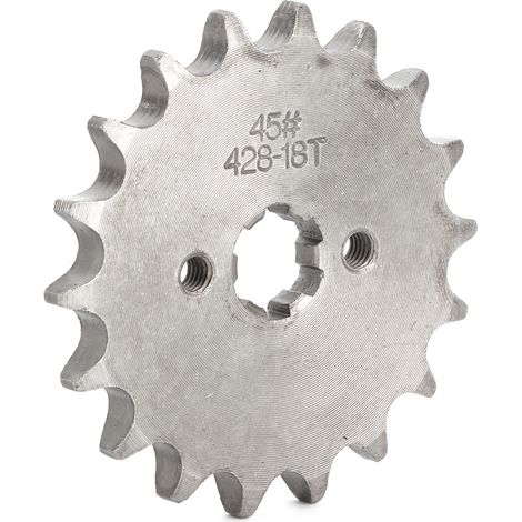 Pignon 18 Dents Avant Compatible PIT PRO Moto Cross 110cc 125cc 140cc Chaîne 428 (1/5)