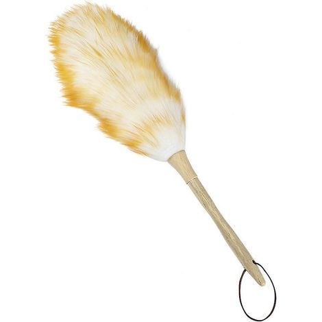 petit Plumeau, Chiffon En Laine Douce, Chiffon En Microfibre Antistatique Avec Poigne En Bois, Adapt Au Nettoyage De La Poussire De Livre De Burea (1/5)