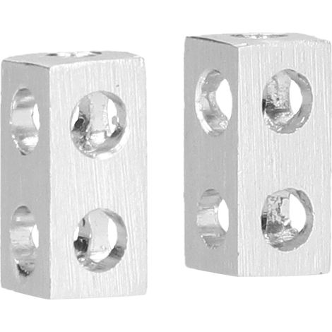 Profilé en L en aluminium extrudé, léger, résistant et anticorrosion, profil carré 3106-0002-0016 (1/5)