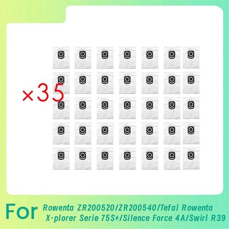 35 sacs à poussière pour balayeuse ZR200520/ZR200540/Swirl R39 (1/5)