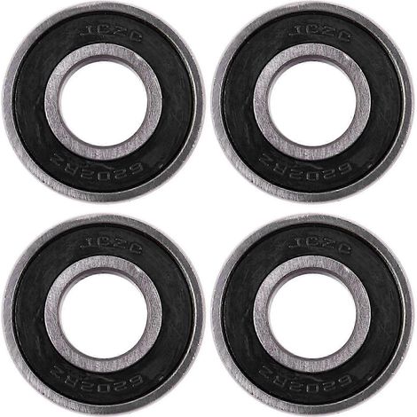 4 roulements à billes à gorge profonde de rechange 6202RZ pour patins à roulettes, 35 x 15 x 11 mm LFWHBYV (1/4)