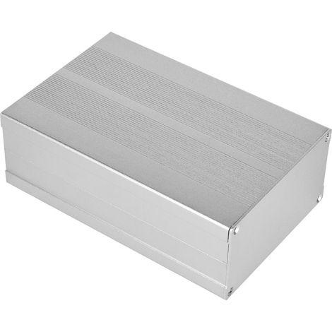 Boîtier en alliage d'aluminium argenté sable pour circuit imprimé, 55 x 106 x 160 mm (1/5)