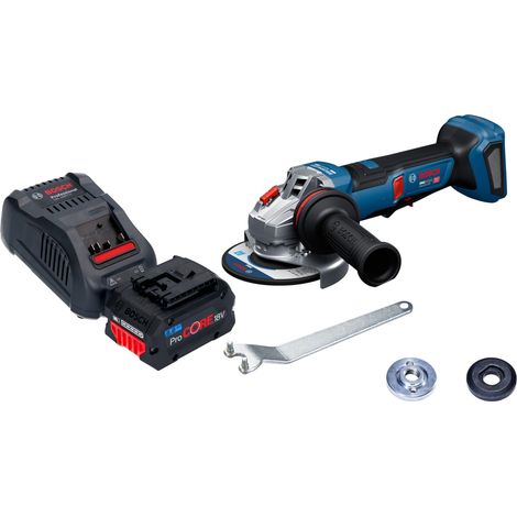 Smerigliatrice angolare a batteria Bosch GWS 18V-11 PS 18 V 125 mm Brushless + 1x batteria ProCORE 8,0 Ah + caricabatterie
