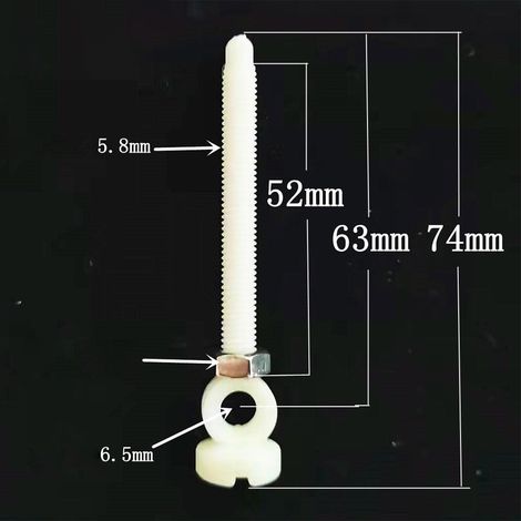 Bouchon De Lavabo Vis - Plastique Blanc - Compatible Avec La Plupart Des Éviers Standards - 62/74 mm - 1 Pièce (1/5)