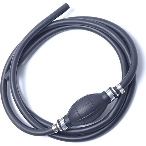 Tuyau De Carburant - Poire D'Amorcage En Caoutchouc - Diamètre Intérieur 8 mm - Longueur 200 cm - Compatible Ethanol - 1 Pièce