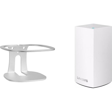 Kompatibel mit Linksys AC3900M Wandhalterung, Linksys AC3900M Ständerzubehör, Smart Home Lautsprecherzubehör Rack (Linksys AC3900M, Silber) 2 Stück (1/5)