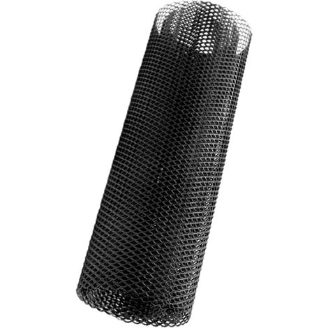 Grille en aluminium pour calandre, maille diamant 6x12 mm, noir, anti‑insectes, sur mesure (1/3)