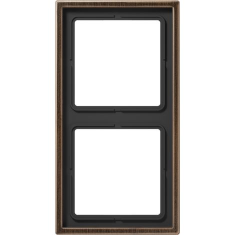Jung Cadre 2x, LS 990, Laiton antique, montage vertical et horizontal ME 2982 AT