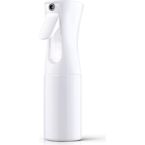 Botella pulverizadora, pulverizador para cabello, pulverizador continuo de agua, pulverizador ultrafino para peinar, limpiar, rociar y cuidar la piel (200 mililitros, blanco) (1/4)