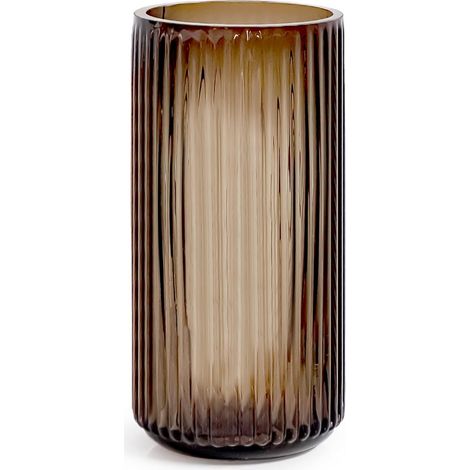Vase Fleur Décoratif Centre de Table Mariage - Transparent Cylindrique en Verre pour Salon, Salle à Manger et Table Basse (1/5)