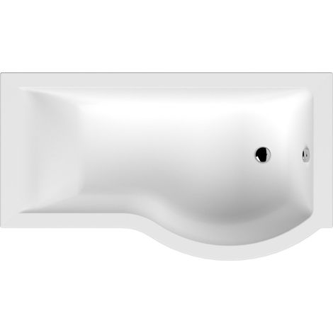 P Shaped Shower Bath RH 1500x900x740x565