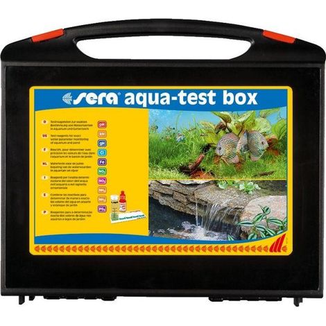 Sera Aqua-Test Box kit completo para mantenimiento de acuarios