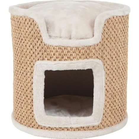 Trixie Tour Ria graffiatoio grigio chiaro 37 cm legno e sisal (1/5)