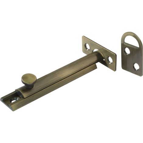 Goupille De Jante 40x17 mm Pour Les Portes Intérieures En Bois Finition Élégante Loquet Pour Salle De Bain, Chambre Ou Bureau Boulon De Sécurité Laiton Cuir (1/5)