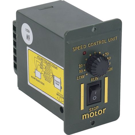 Einphasen-Elektromotor 15W 220V mit Drehzahlvariator, reversiblem Getriebe, 1400 U/min, inklusive Drehzahlregler, für industrielle Anwendungen. (1/5)