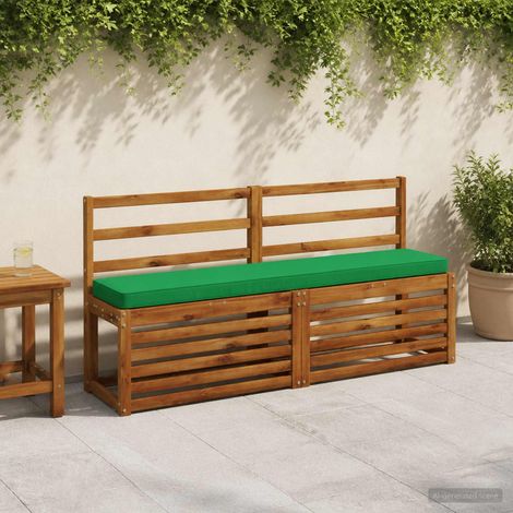 vidaXL Cojín para banco de 1 pieza VUGHT 100% Poliéster Verde (1/5)
