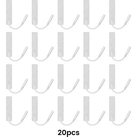 Électrodes de physiothérapie pour appareil TENS/EMS (stimulateur musculaire) - Patch de massage corporel réutilisable, auto-adhésif et non tissé 05584